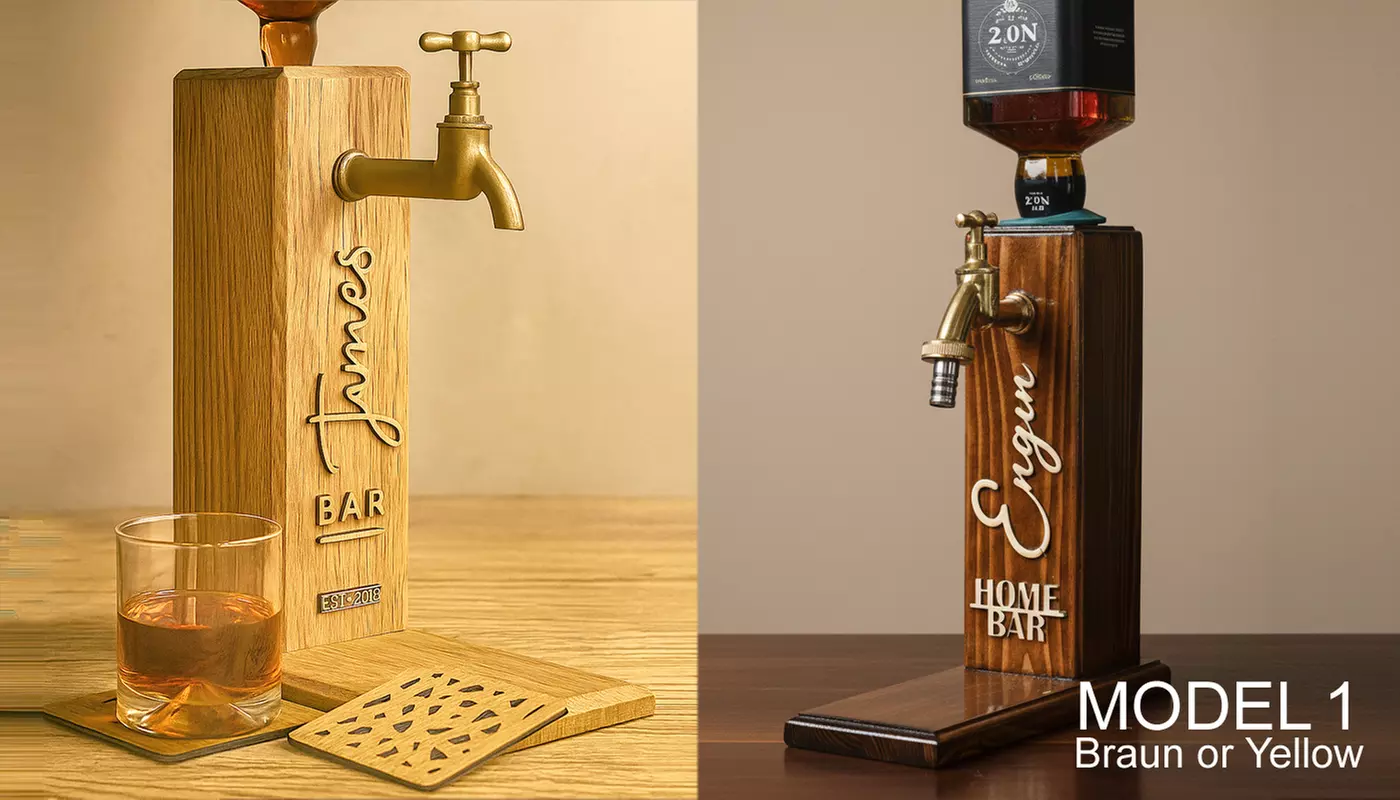 Personalized Whiskey Dispenser - Model 1, 2 or 3