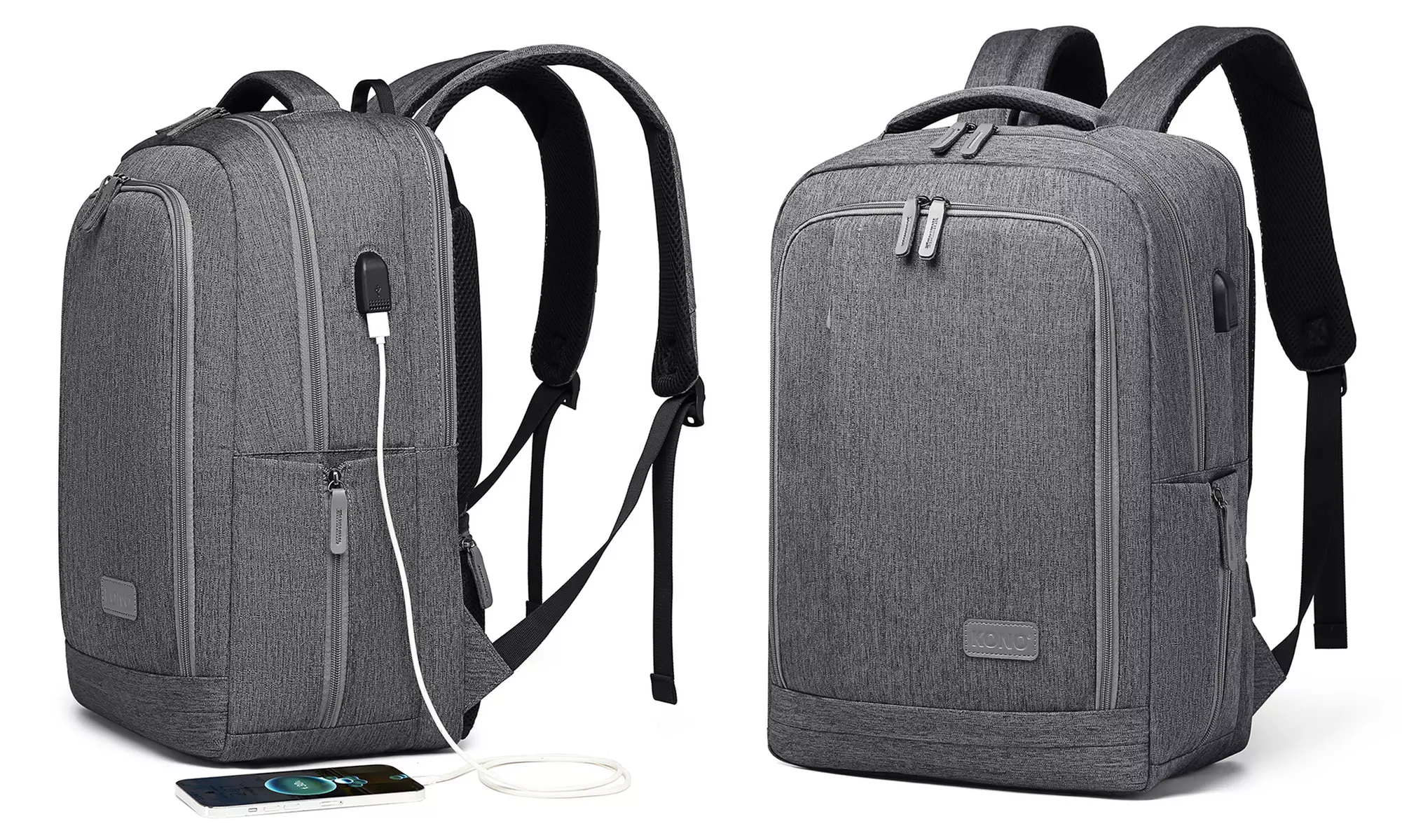 Sac à dos multi-compartiments Kono avec port USB