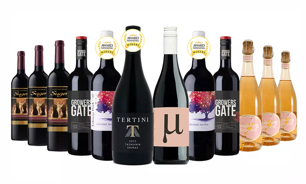 12 bottles of Autumn Clearance Red and White Wines