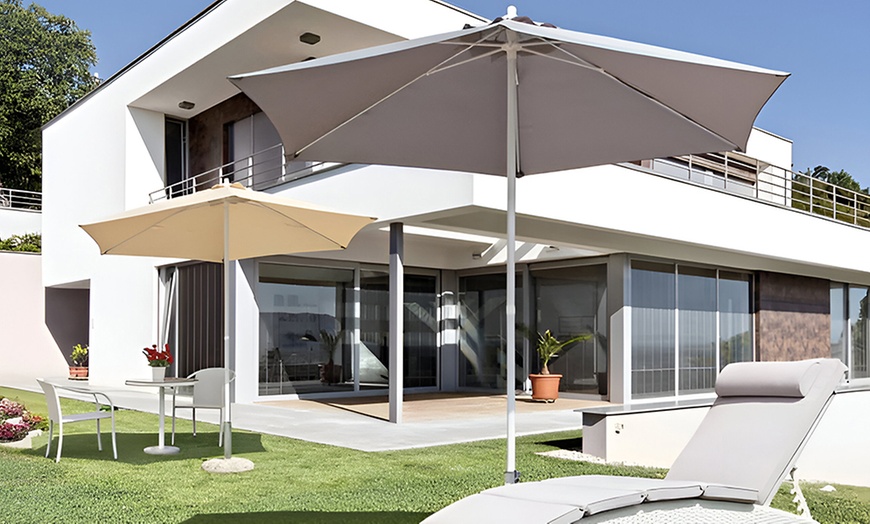 Image 3: Witte parasol van 3 m breed 