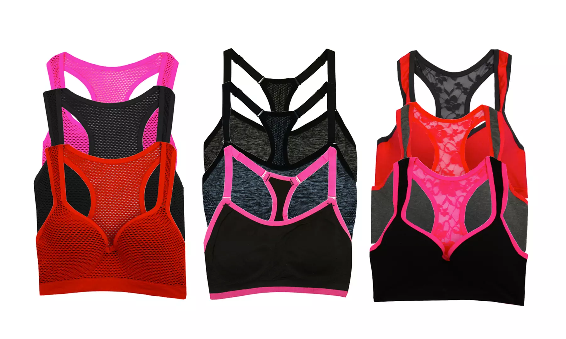 Women's Shaping and Support Sports Bras (3-Pack) - Primary Image