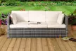 Rattan-Effect Sofa Lounger with Optional Cover - Image 4
