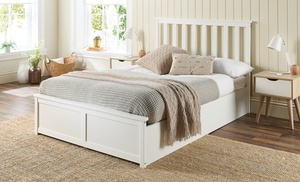 Wooden Ottoman Bed Frame with Optional Bonnell Spring or Pocket Spring Mattress