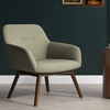 Image 3: Poltrona scandinava con gambe in legno massello Doosense