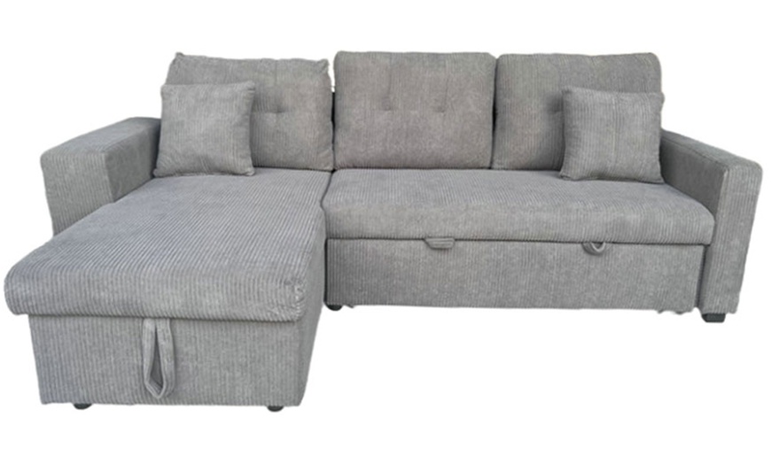 Image 4: Canapé d'angle convertible Kocoon "San Diego" 4 places avec coffre