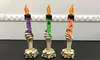 3 Pack Halloween Skull Candle Holder Light Skeleton Hand Lamp Party Bar