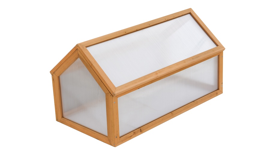 Image 7: Garden Grow Raised Wooden Cold Frame
