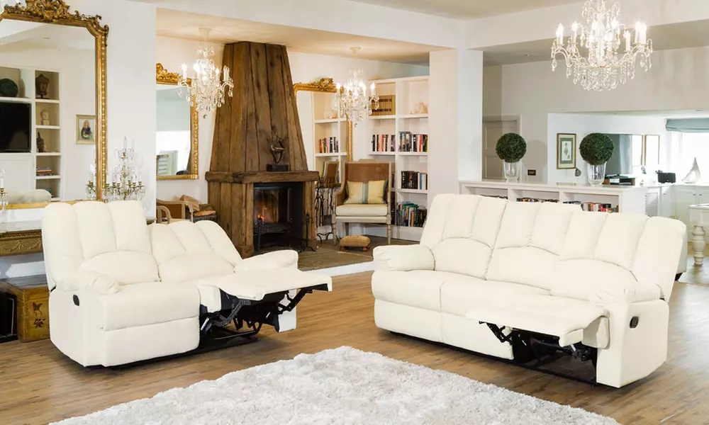 Catalonia 3 + 2 Bonded Leather Reclining Sofa in Choice of Colour for £599.99 With Free Delivery (78% Off) - Image 6