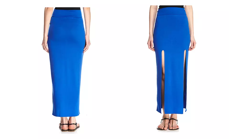 Derek Heart Slit Maxi Skirt. Multiple Colors Available. Free Returns. | Brought to You by ideeli - Second Medium