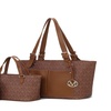 Image 7: Havenly Vegan Leather Tote Set - Stylish & Functional