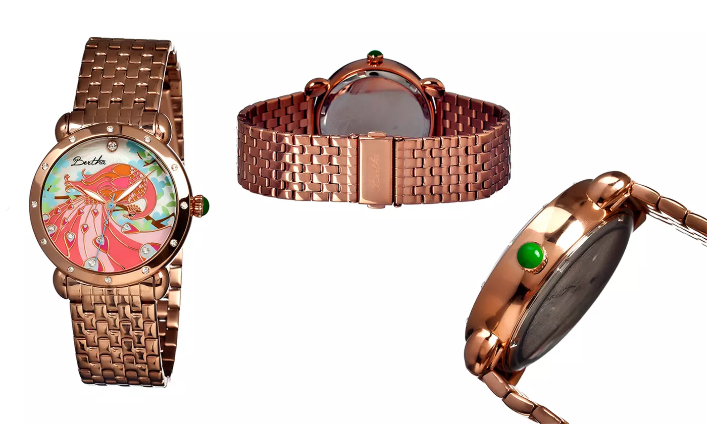 Bertha Didi Ladies' Stainless Steel Bracelet or Leather Strap Watch - Second Medium