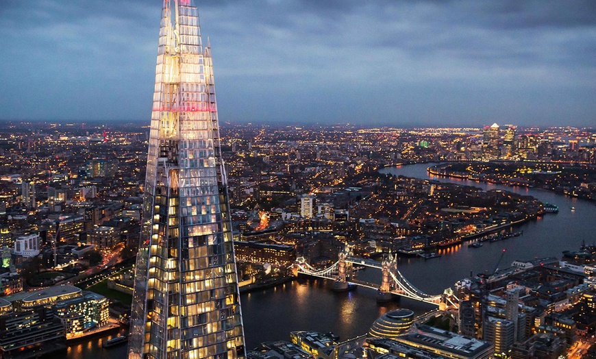 Image 1: London: Double Room with Rail Ticket and View From Shard