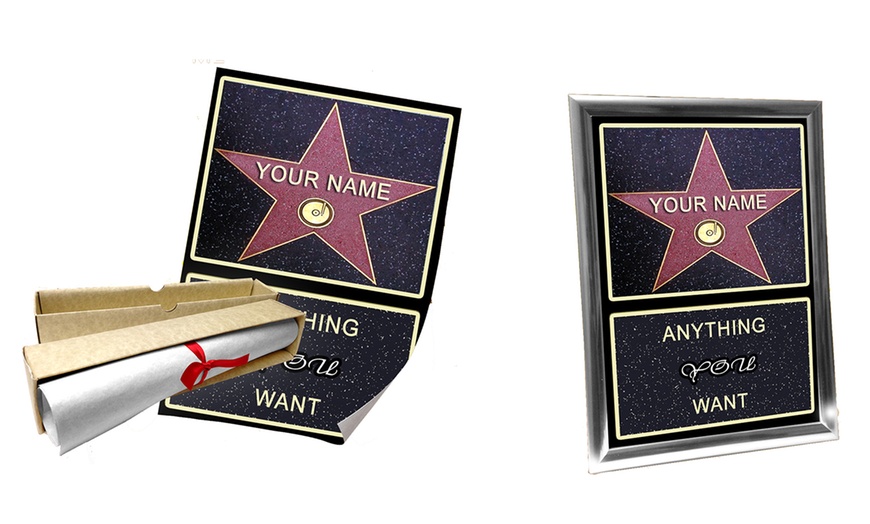 Image 1: Personalised Walk of Fame Star