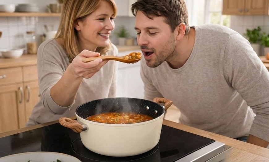 Image 23: Cocotte avec couvercle, batterie de cuisine de 6 ou 13 pièces