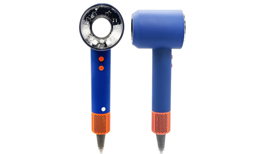 Image 7: Professioneller Haartrockner im transparenten Design mit LED-Anzeige