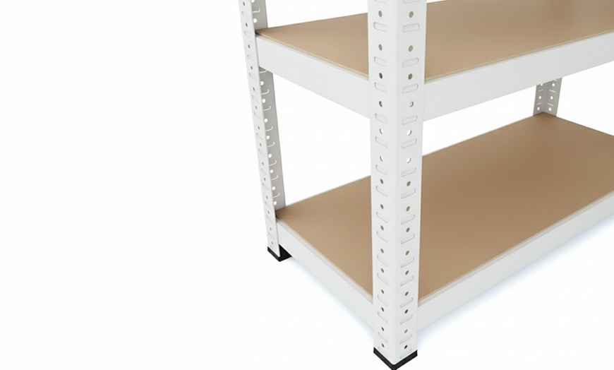 Image 15: Set di 2 scaffali in metallo con 5 ripiani