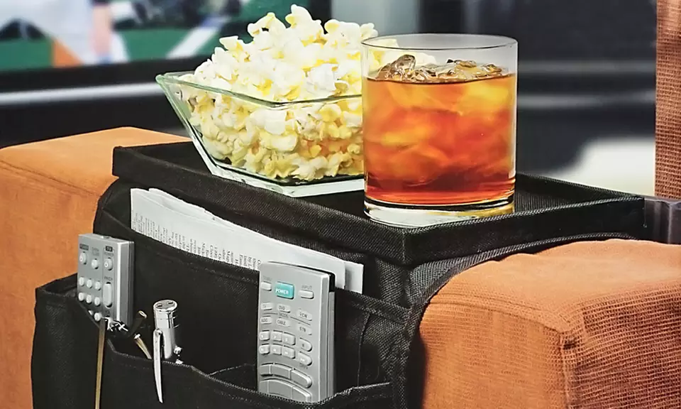 Northwest 6-Pocket Arm Rest Organizer with Table-Top - Primary Image