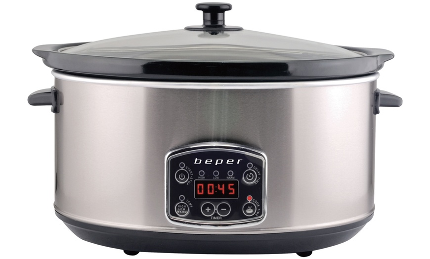 Image 1: Cuiseur mijoteur digital "Slow Cooker" Beper BC.510, 4,5 L