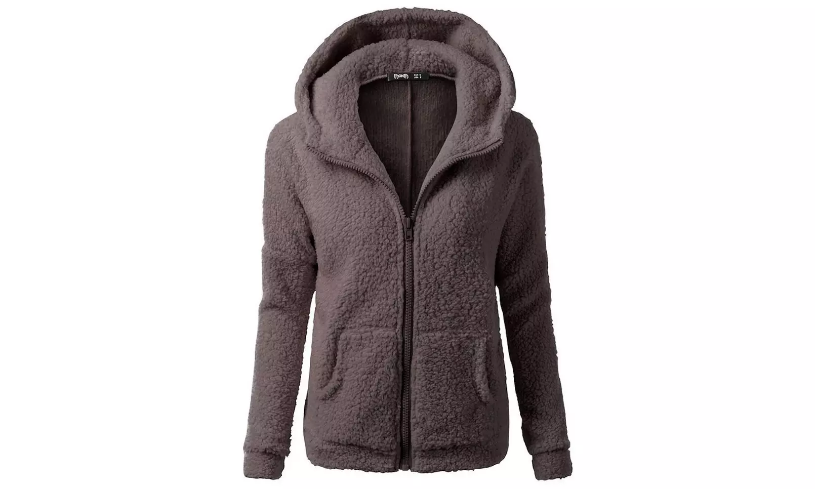 Women's Fluffy Fleece Zip Hoodie - Image 6