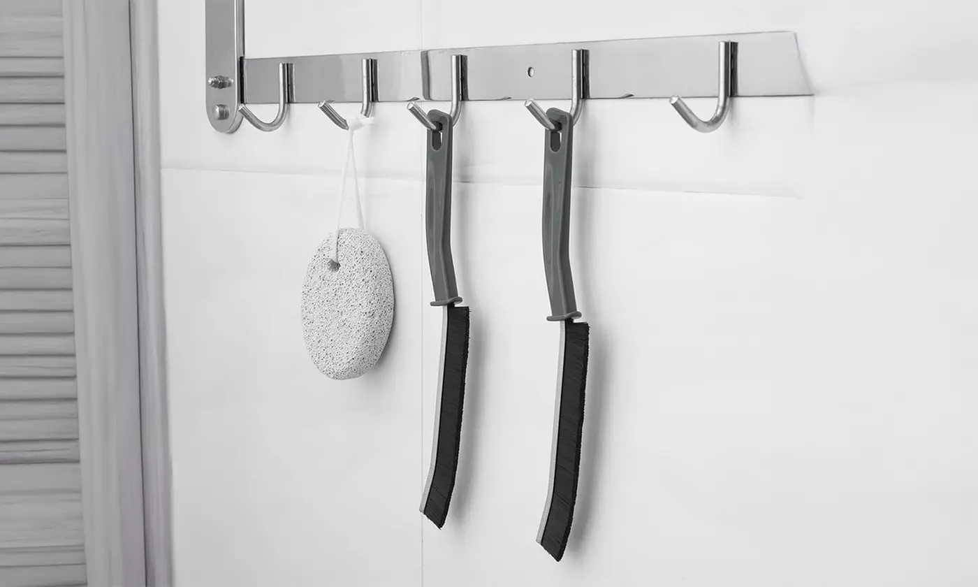 Hard Bristle Crevice Cleaning Brush - Versatile Gap Cleaner with Black Handles