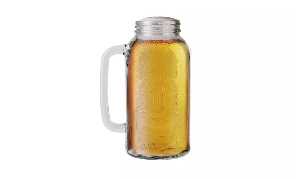 Half-Gallon Mason Jar Beer Stein - Second Medium