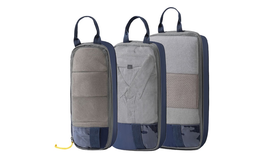 Image 11: 3-Piece Compression Packing Storage Bag Set