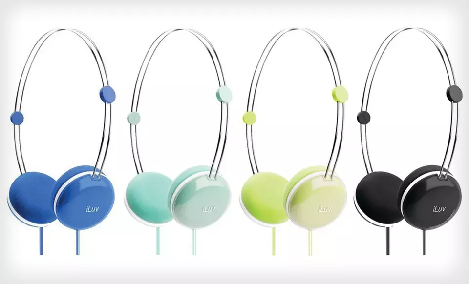 $12 for iLuv Sweet Cotton Headphones with Built-In Remote/Mic ($59.99 List Price). Eight Colors Available. Free Returns. - Second Medium