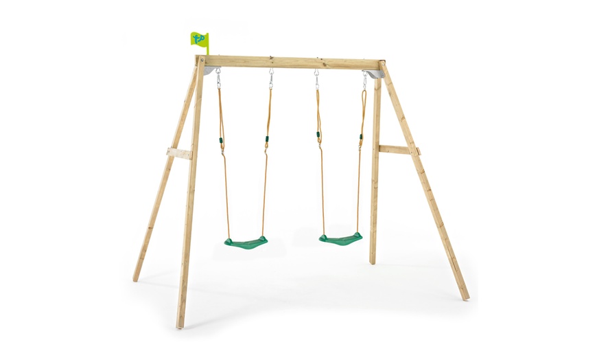 Image 4: TP Toys Forest Wooden Swing