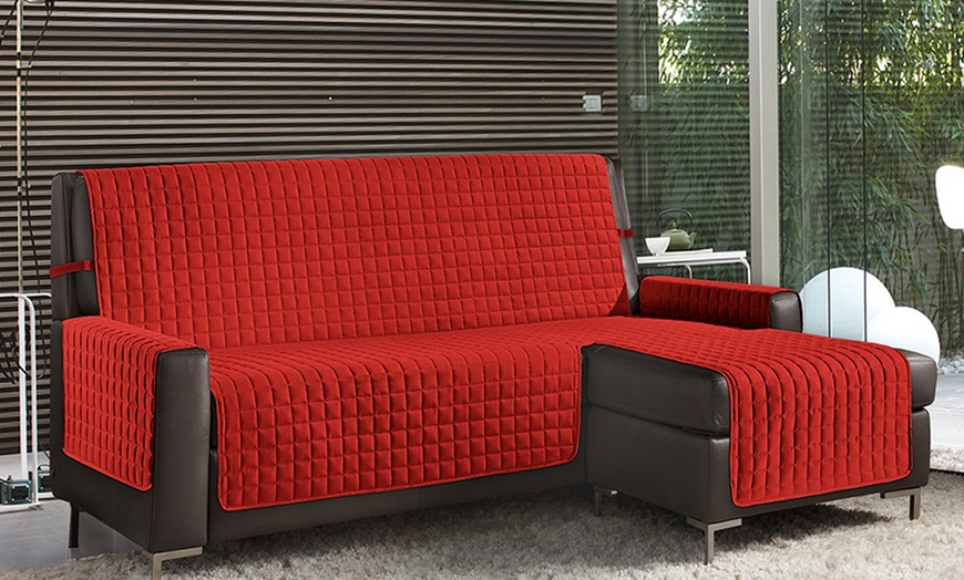 Image 2: Omkeerbare gewatteerde bankhoes