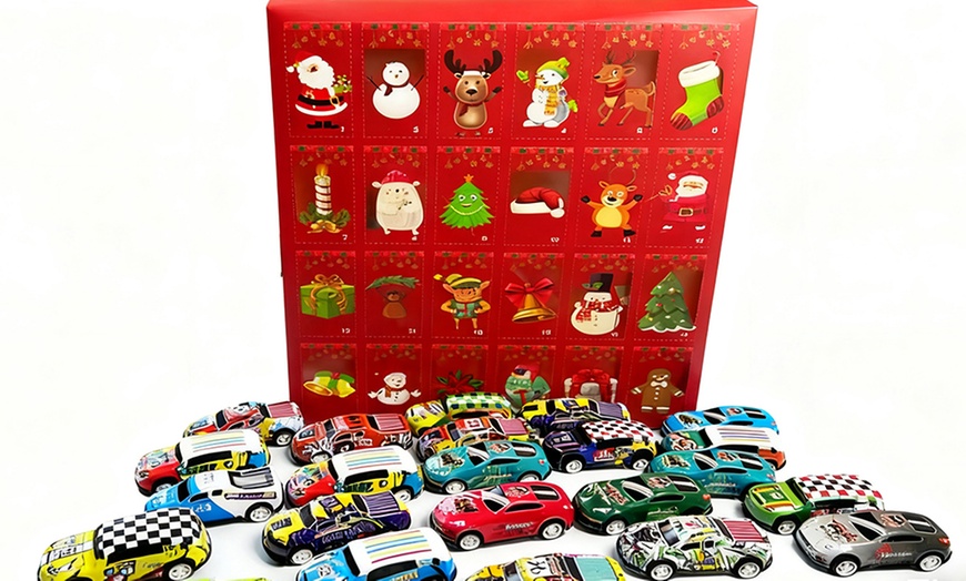 Image 1: Pull Back Car Advent Calendar
