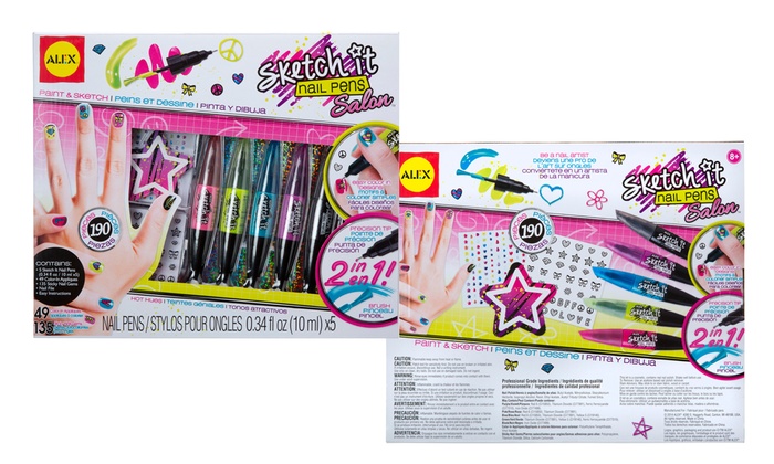 Alex Sketch It Nail Pens Groupon