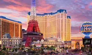 Las Vegas Strip Hotel with Eiffel Tower & Rooftop Pool