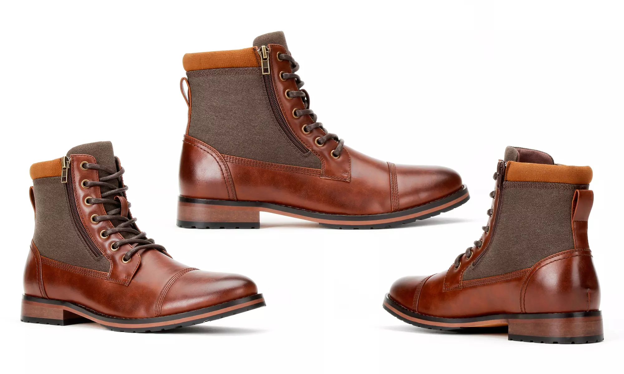 Harrison Men's Zipper Combat Boots - Second Medium