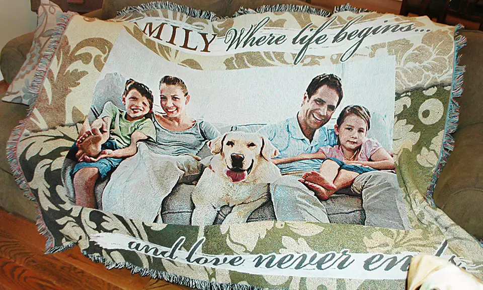 Custom Woven Photo Blankets from Photoweavers (Up to 58% Off)  - Primary Image