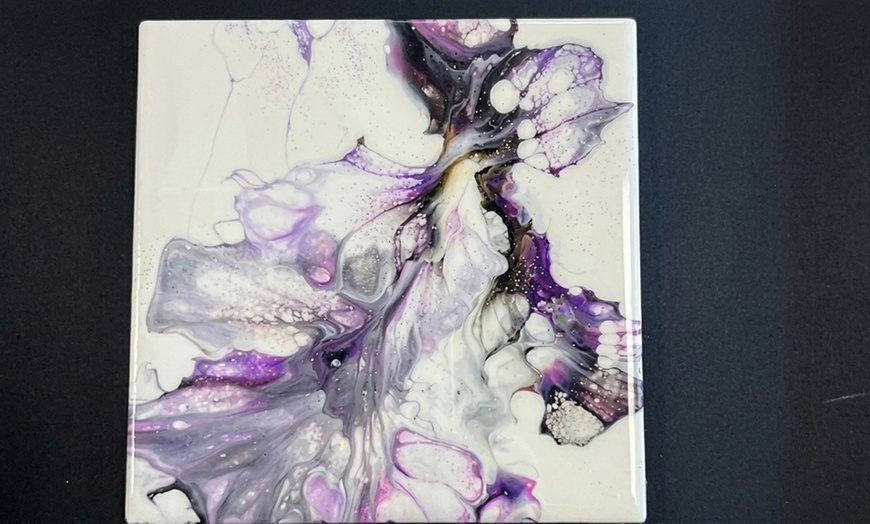 Image 6: Fluid Art Date Night: Create a Masterpiece Together 
