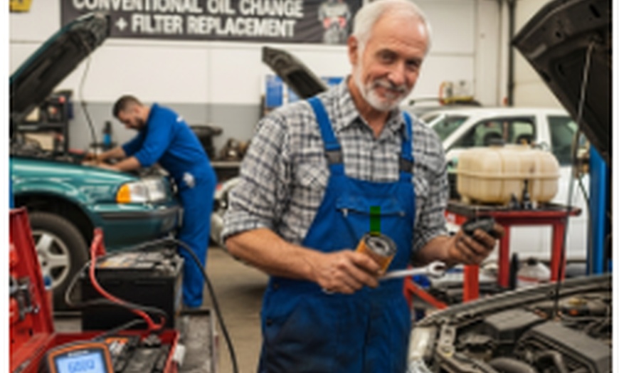 Image 5: Conventional or Full Synthetic Oil Change w/ Filter Replacement & More
