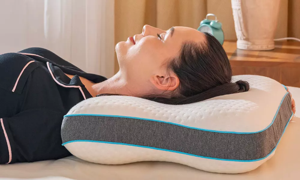 Cojín con diseño ergonómico antirronquidos