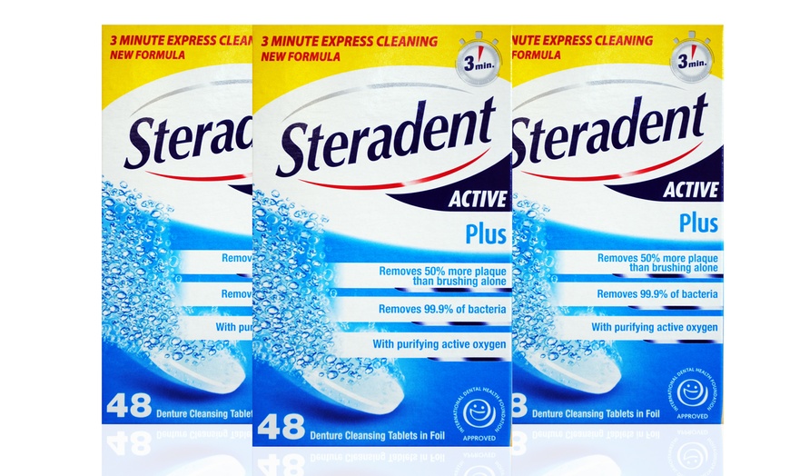 Image 1: Steradent Denture Cleaning Tabs