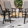 Image 8: Garden Rippled Tempered Glass Table Set