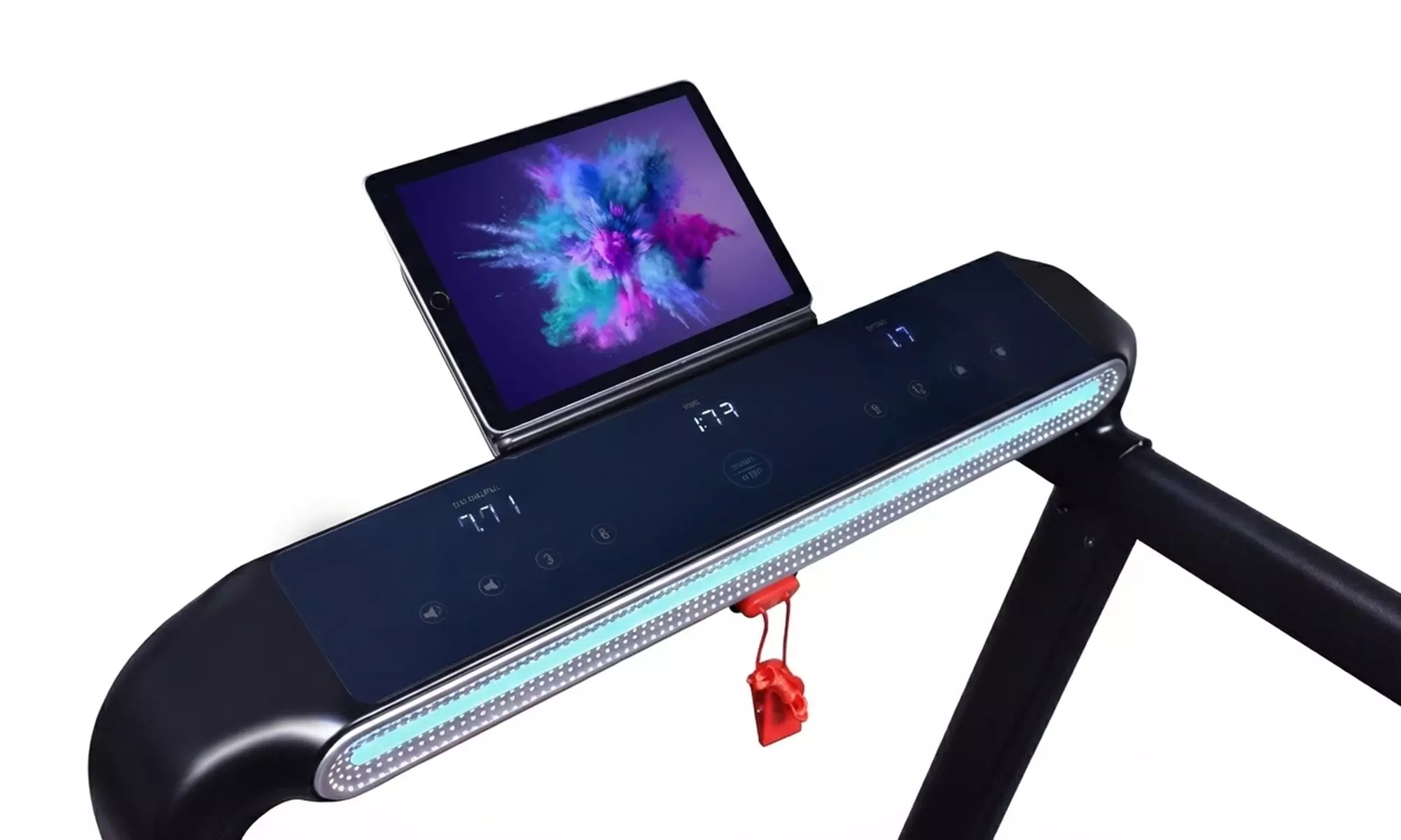 Tapis roulant ultrapiatto nero Space 1800