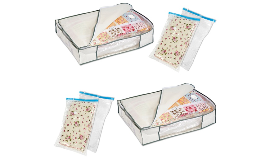 Image 2: Storage Tote Bags with Vacuum Bags