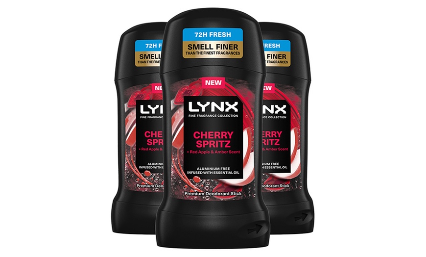 Image 2: Lynx 50ml Deodorant Stick Black Vanilla, Blue Lavender & Cherry Spritz