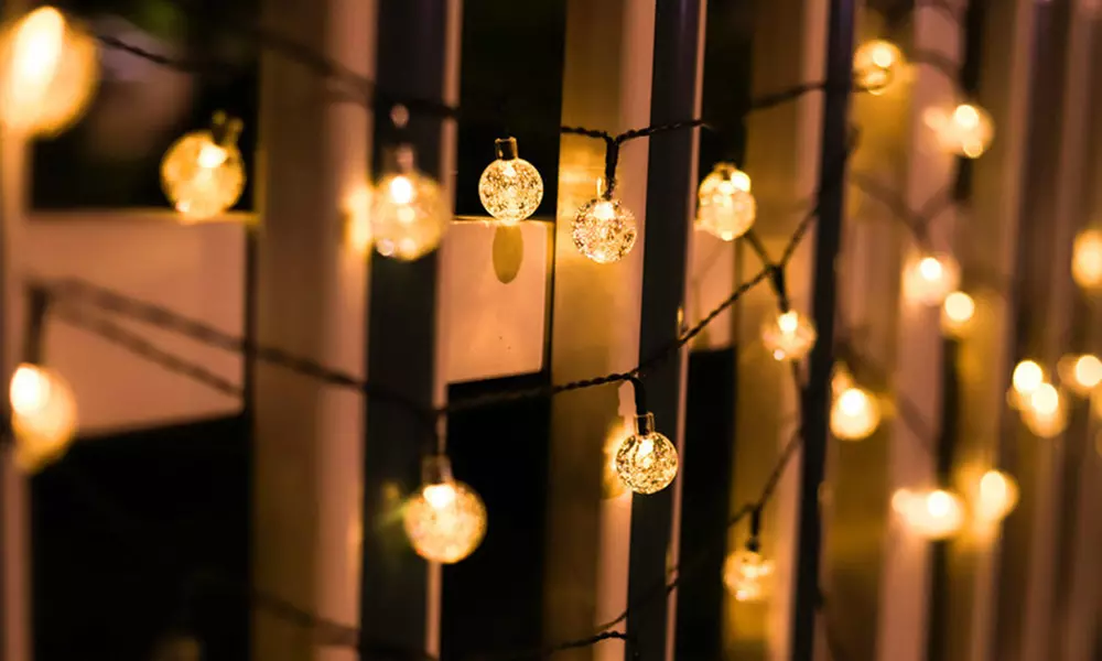 Solar-Lichterkette mit 20 LED-Leuchten