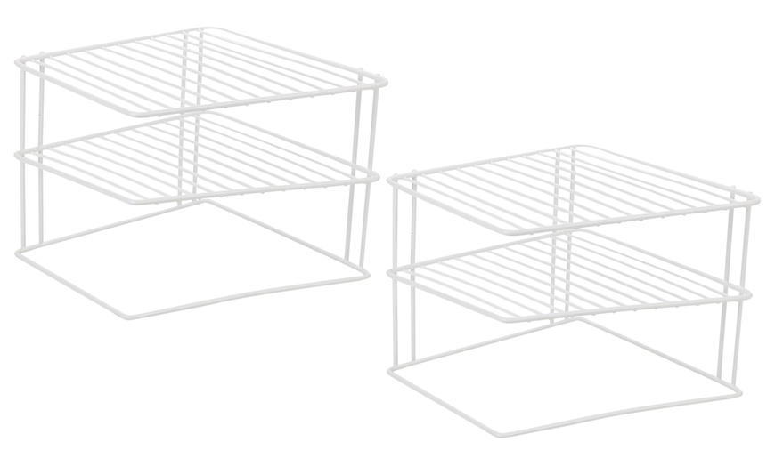 Image 3: Three-Tier Corner Plate Rack