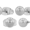 Image 23: Pendientes elegantes de acero inoxidable tipo botón