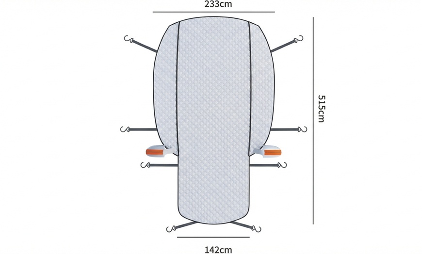 Image 3: All-Season Car Windshield Sun Shade Cover, UV and Weather Protection