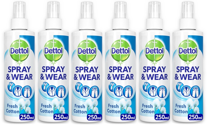 Image 1: Up to Six Dettol Wear Fabric Clothes Freshener Sprays