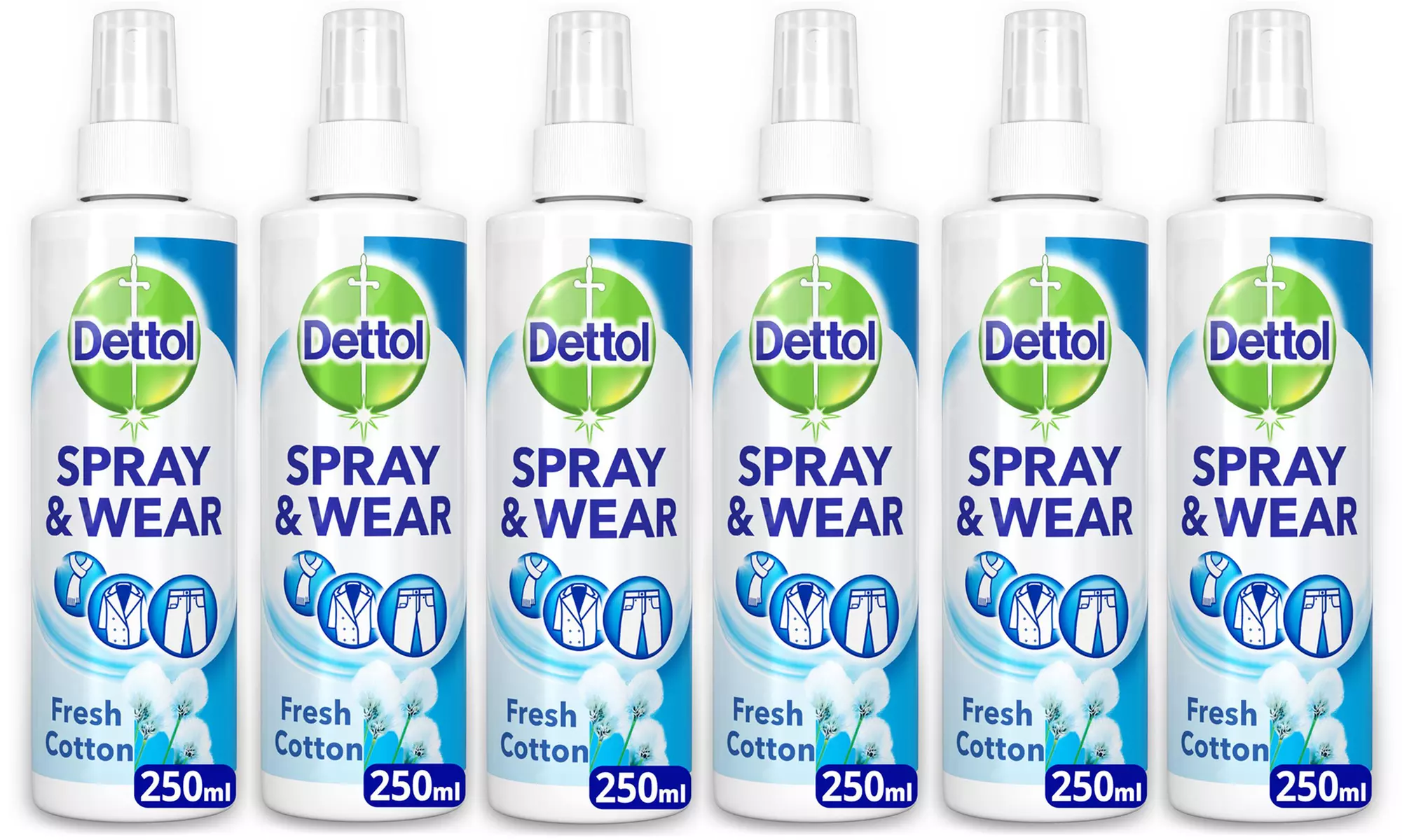 Up to Six Dettol Wear Fabric Clothes Freshener Sprays - Primary Image