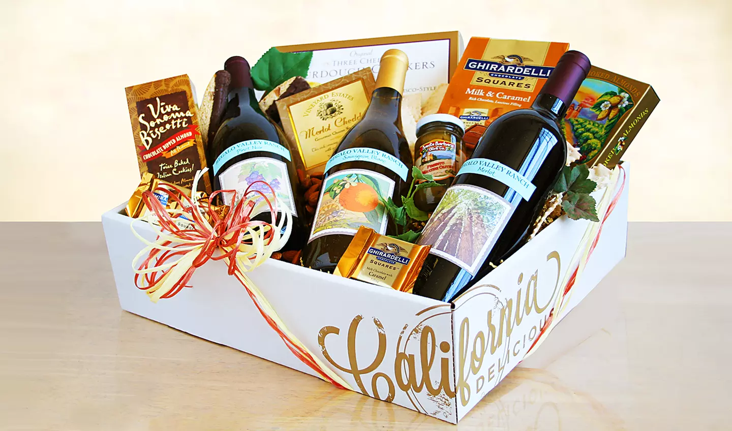 Cali Vines and Gourmet Selections Gift Basket (Shipping Included) - Primary Image