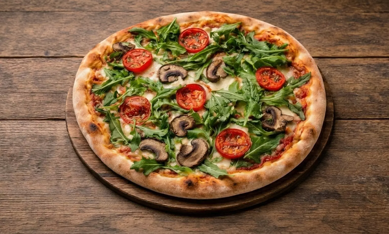 Pizza nach Wahl, optional mit Panna Cotta für 1 bis 4 Personen